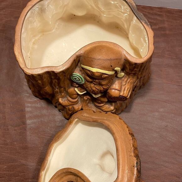 Vintage Twin Winton Calif Pottery 63’  MCM cookie jar woodland troll - Picture 9 of 11